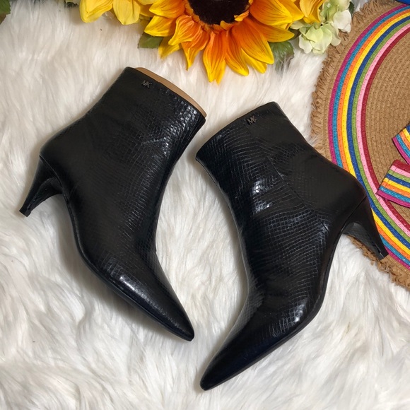michael kors kitten heel booties